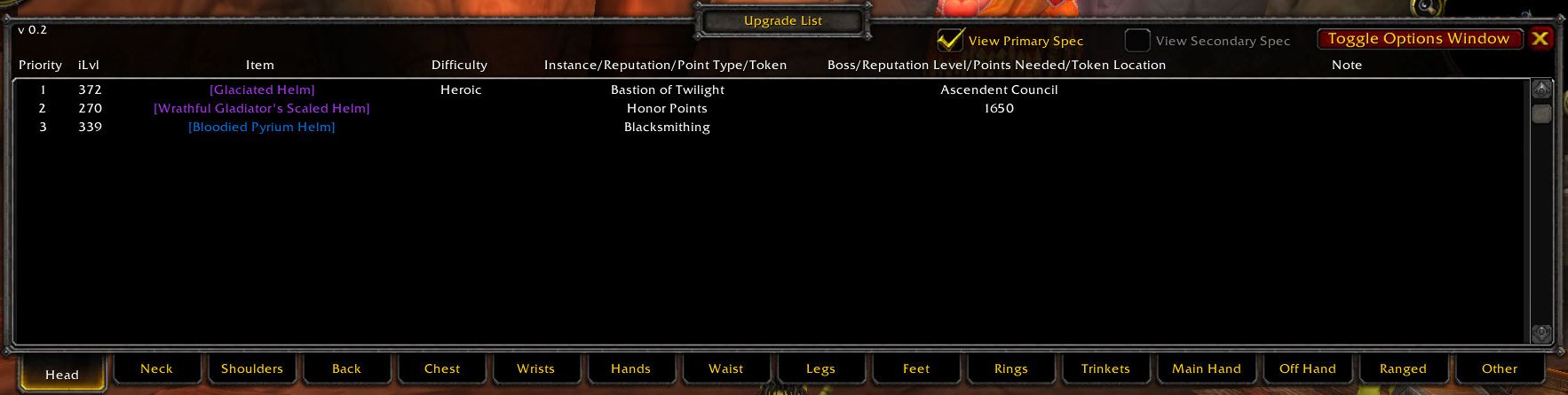 Upgrade List - World of Warcraft Addons - CurseForge