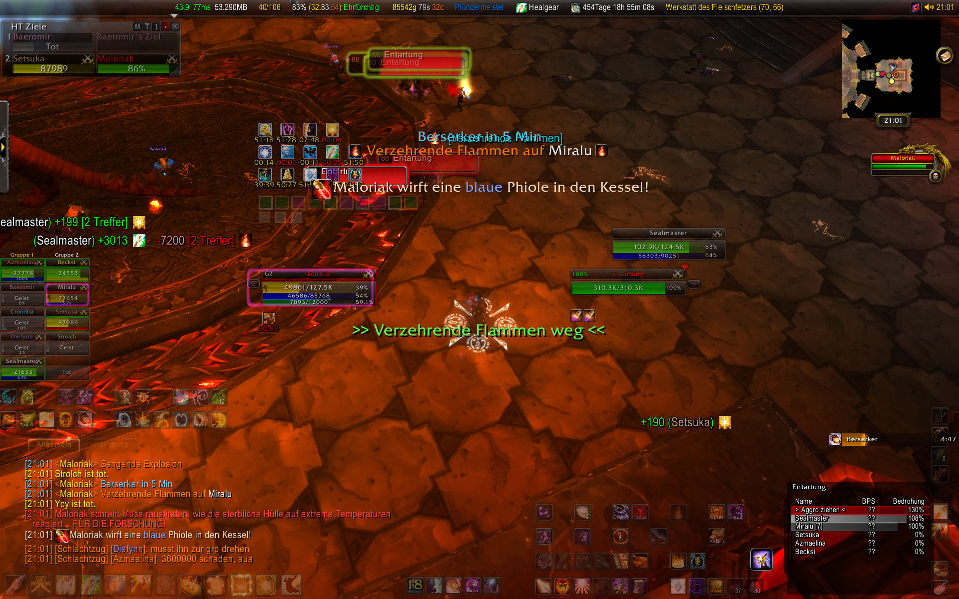 <p>During the fight of Maloriak, a notification for the "Consuming Flames" which have been removed in this case.</p>