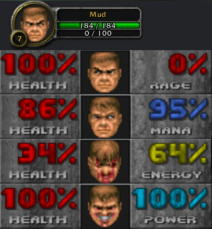 <p>Showing some of the face states.</p>