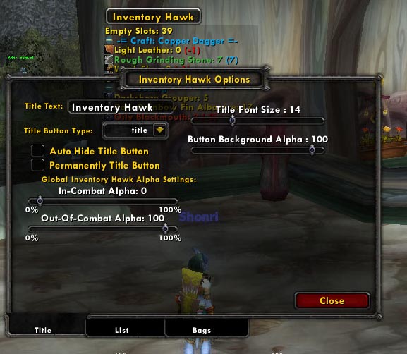 <p>A look at the options menu.</p>