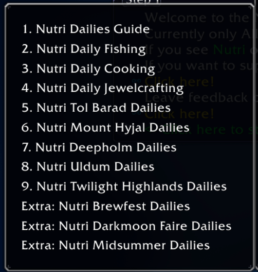 Nutri Dailies Overview