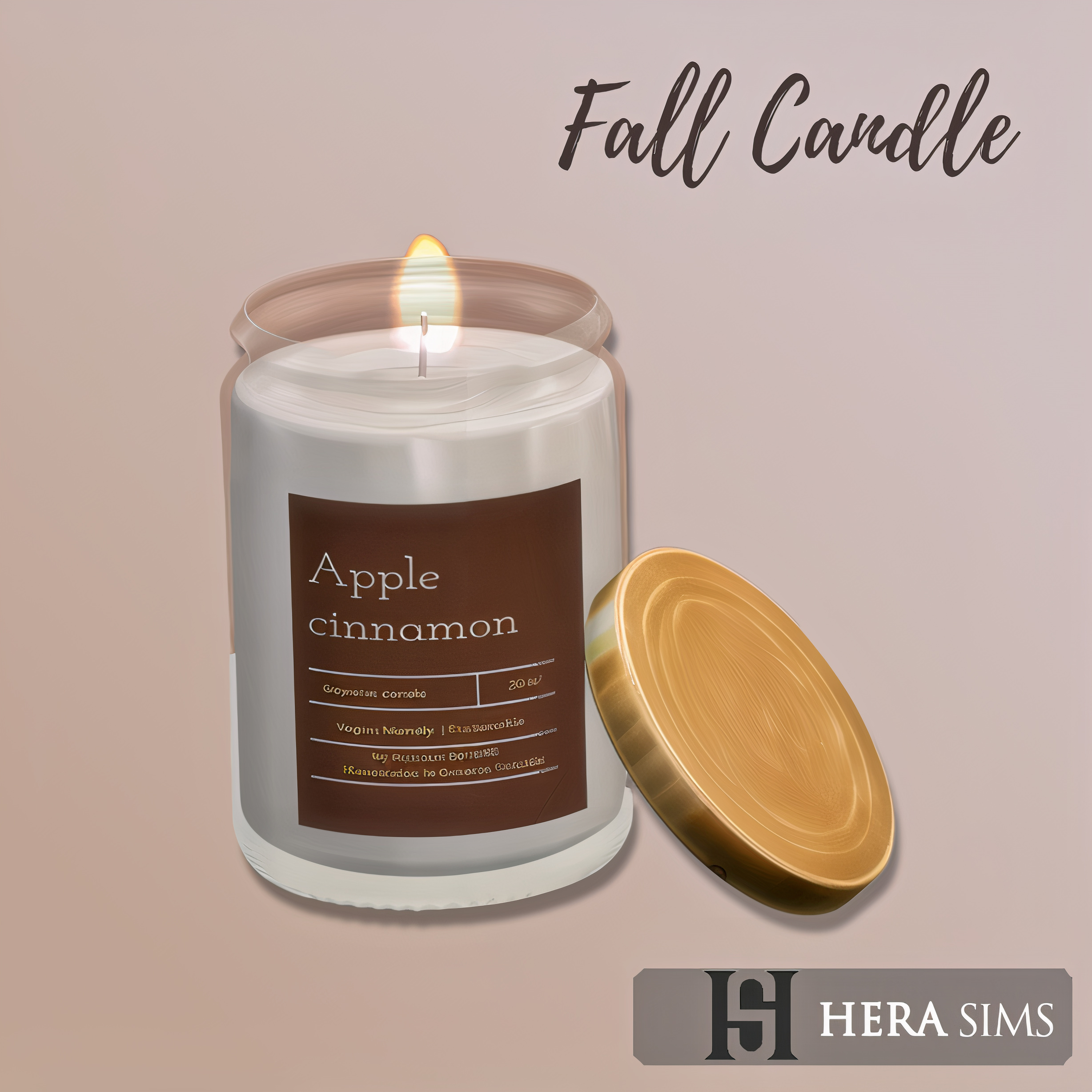 Apple cinnamon candle