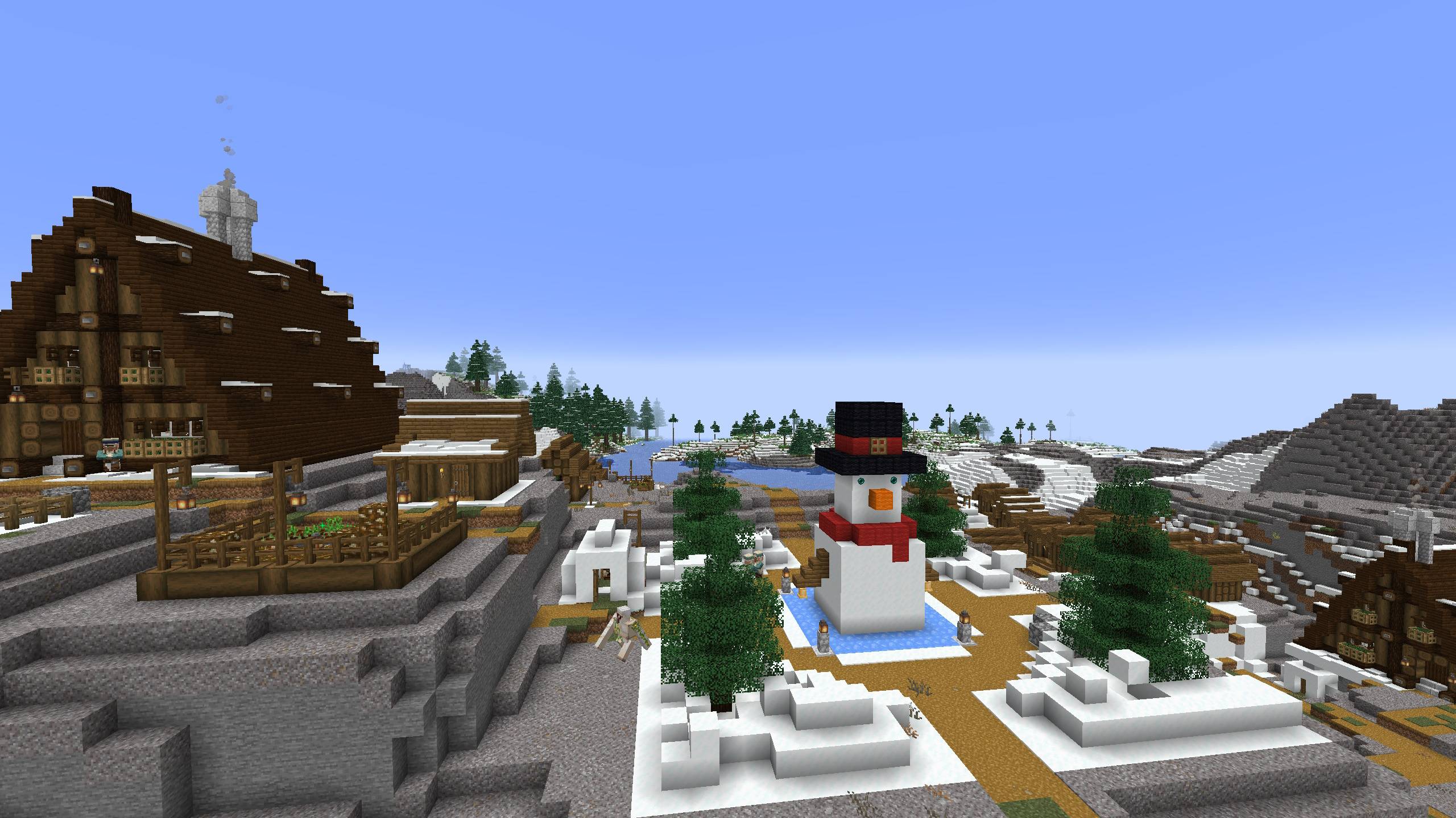 Snow village