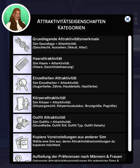 Attraktivität Übersicht