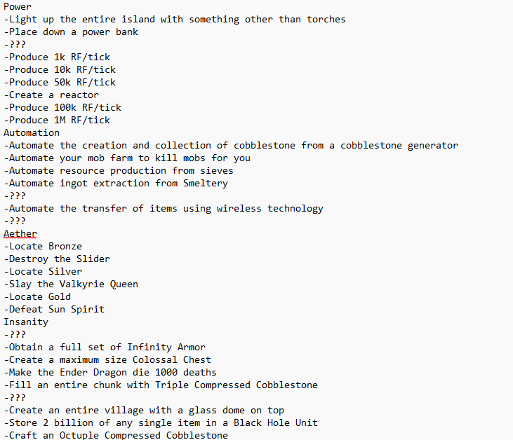 Achievement List Page 6