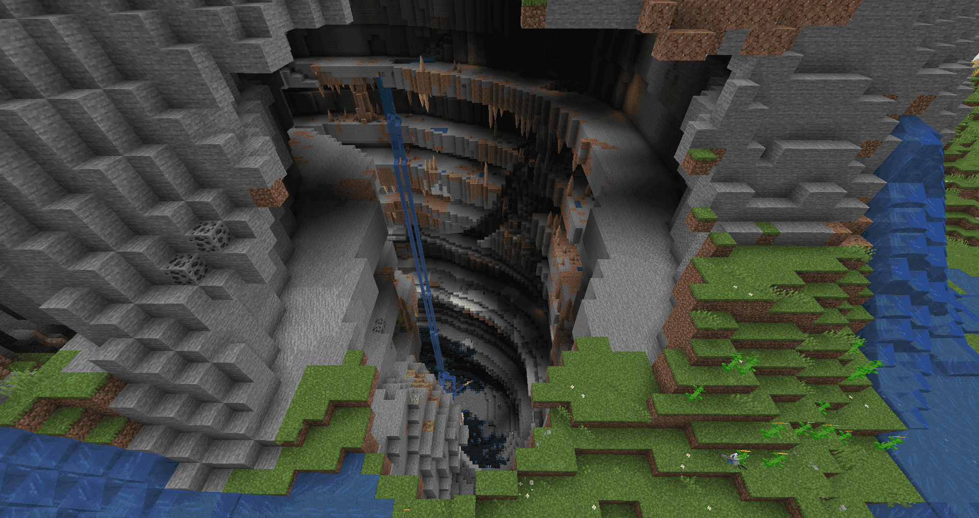 Thumbnail Brand new large and open cave generation. These huge ravines are a rare find out in the world and help lower the amount of world cracking ravines you'd find normally.