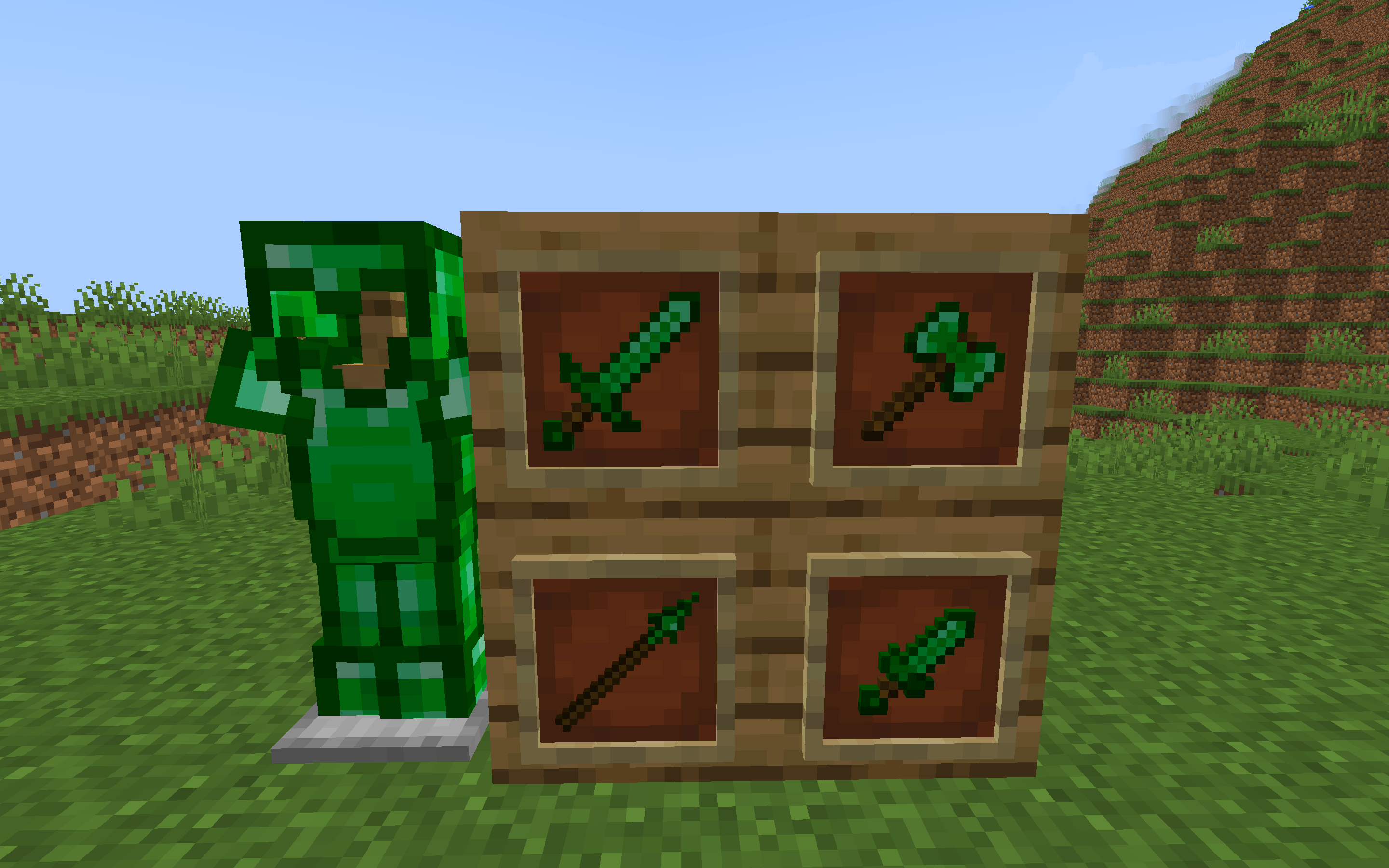 Emerald Armor and Weapons