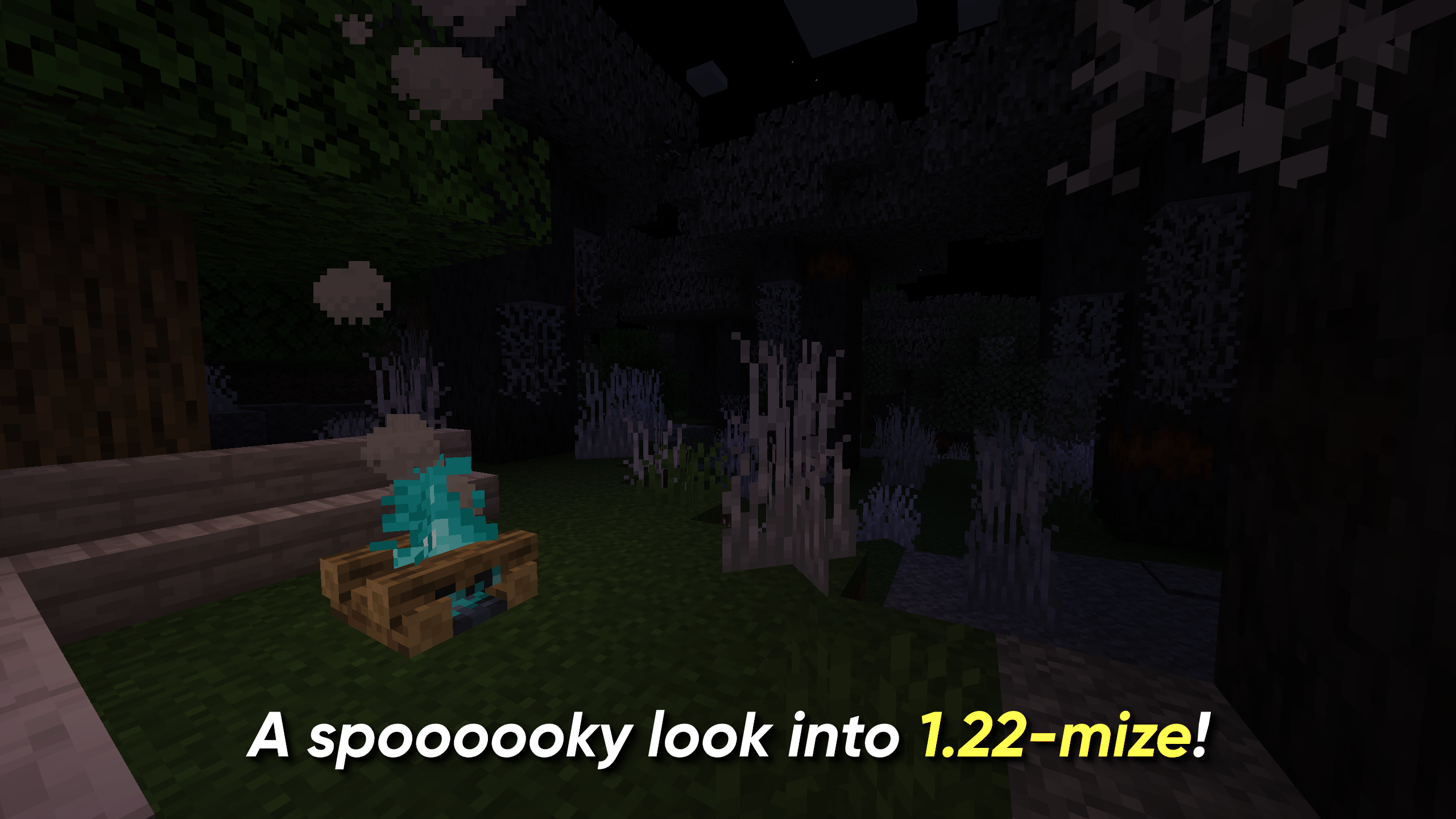 Thumbnail A spooky look into 1.22-mize!
(This resource pack does not edit the natural generation, this build is made by me)