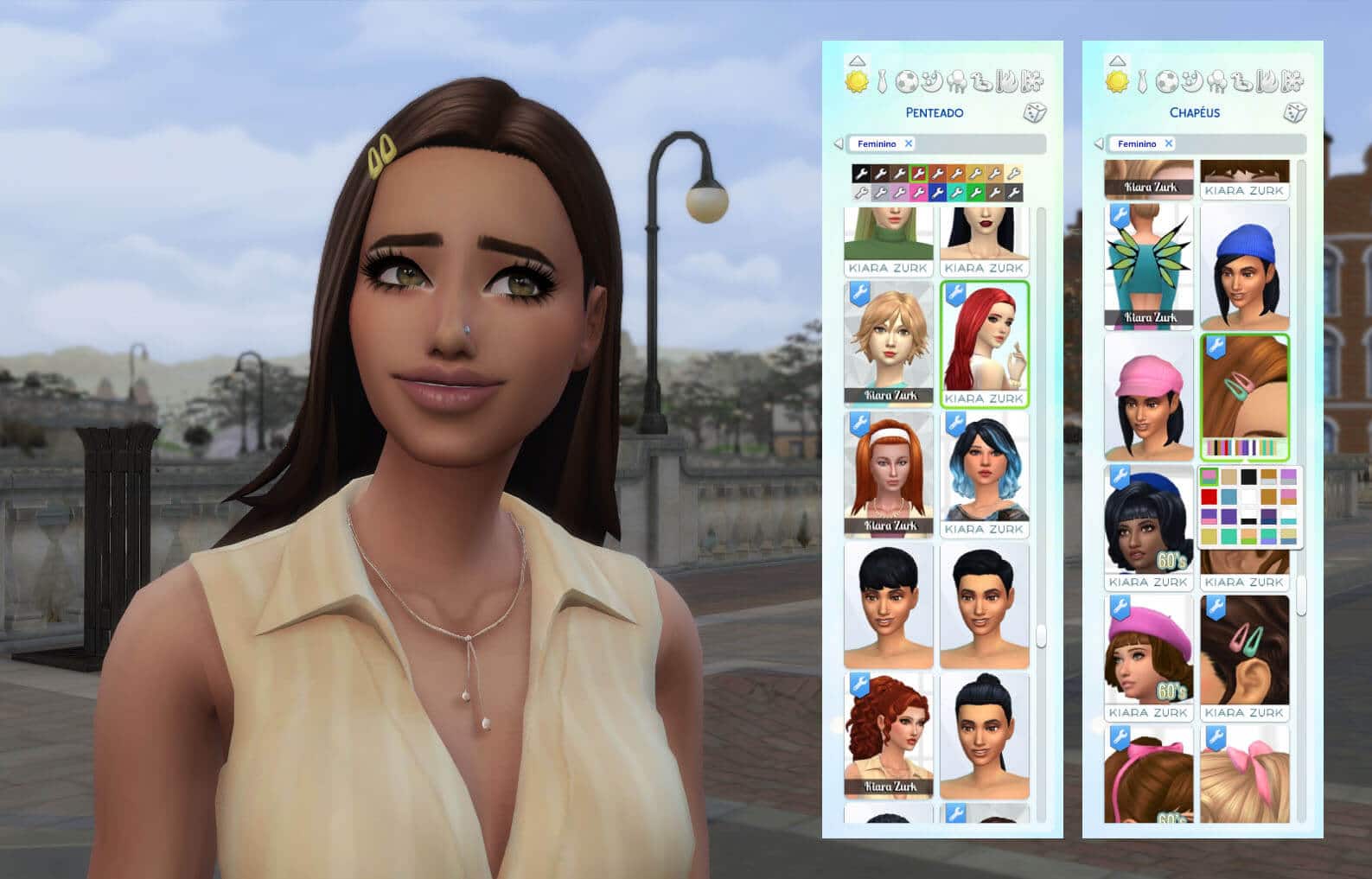 Monica Hair + Clips in game