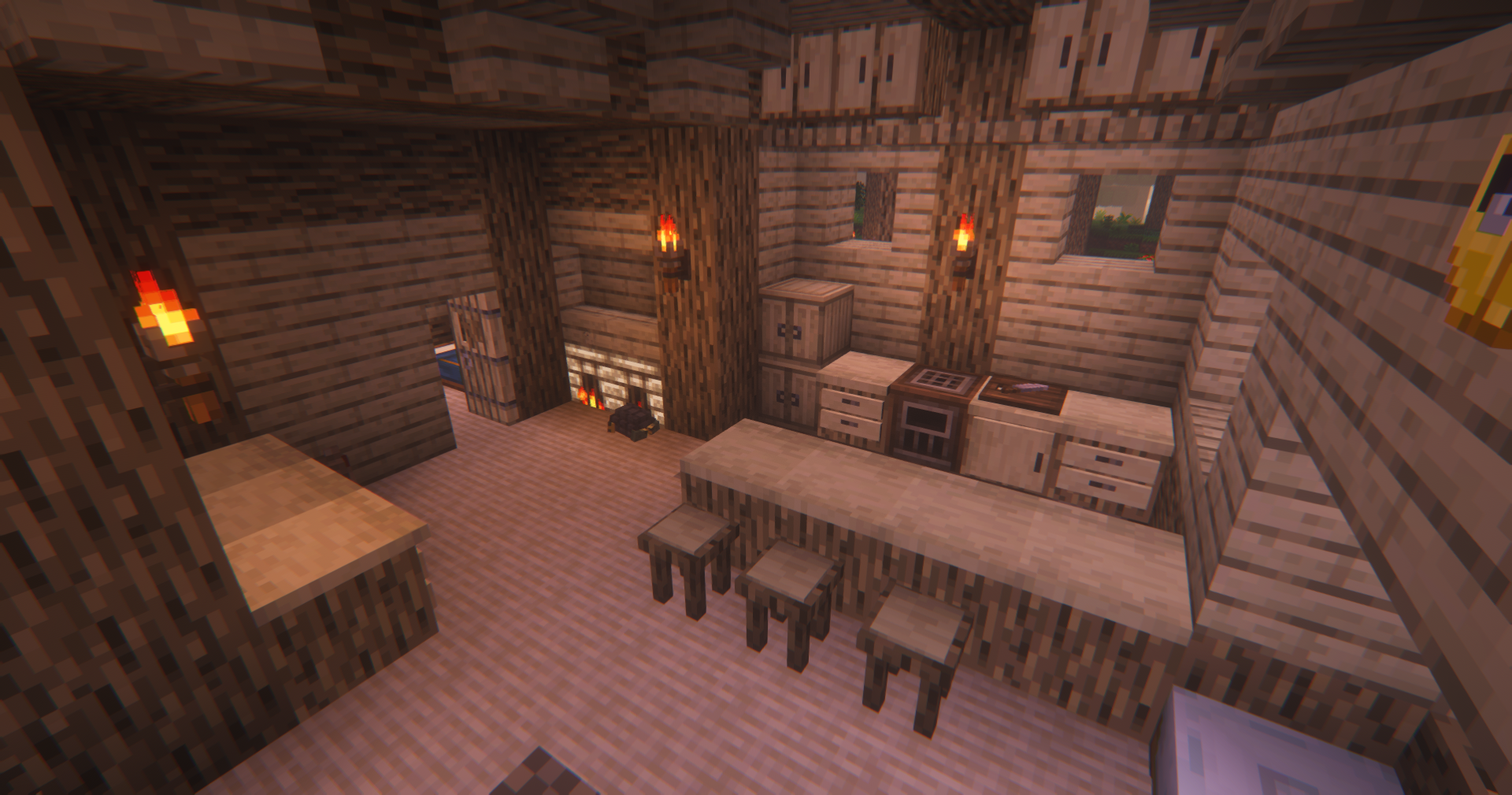 Thumbnail Fir cabin with fir cabinets