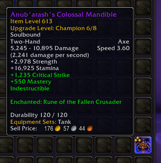 Item with tooltip