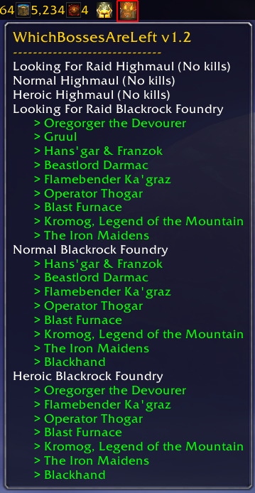 <p>Shows which bosses are left in a simple tooltip (but not the names of the defeated bosses).</p>