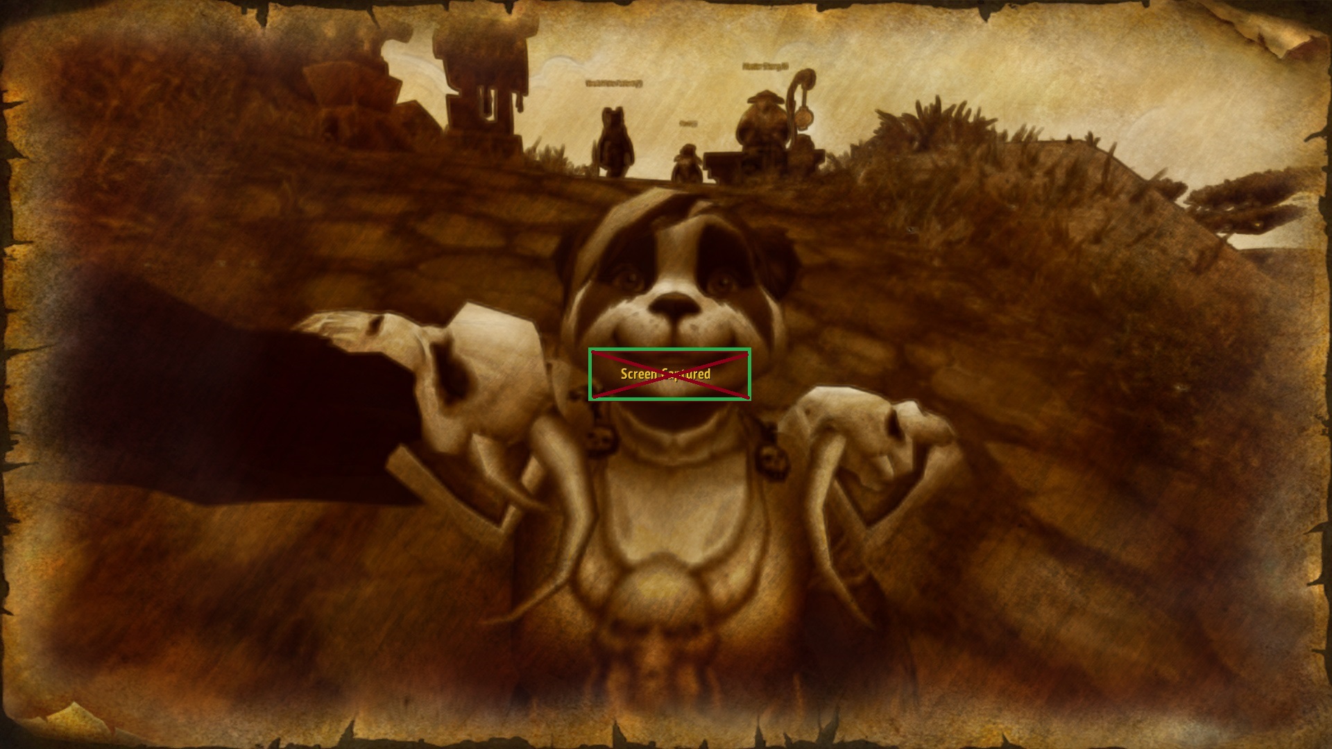 <p>Hide Screen Captured is hiding the text. I have marked him with the cross.</p>