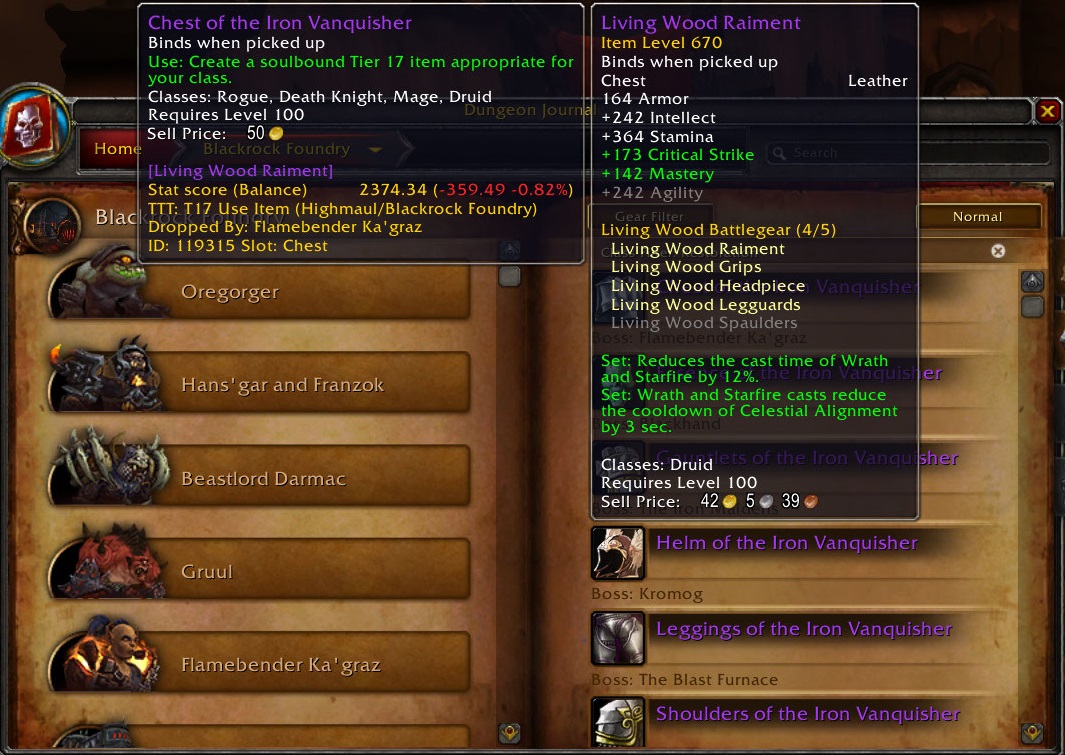 Tier Token Tooltip - World of Warcraft Addons - CurseForge