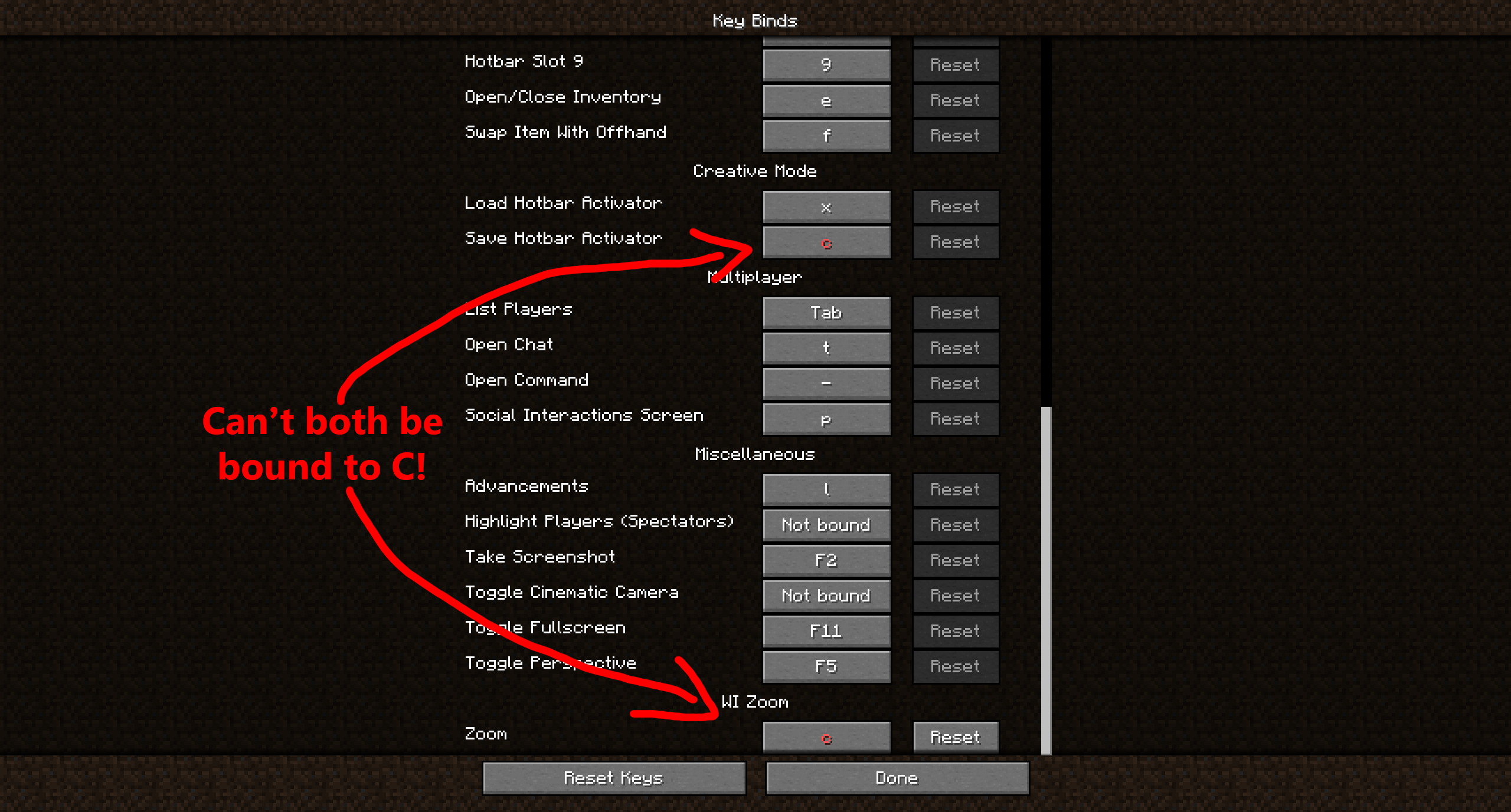 keybind conflict example