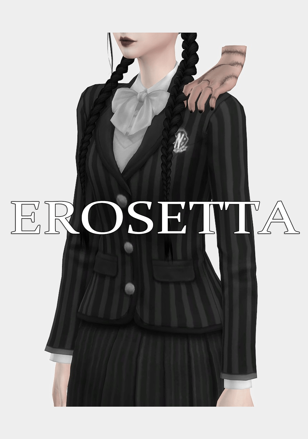 [ERosetta] Wednesday school uniform Screenshots The Sims 4 Create a