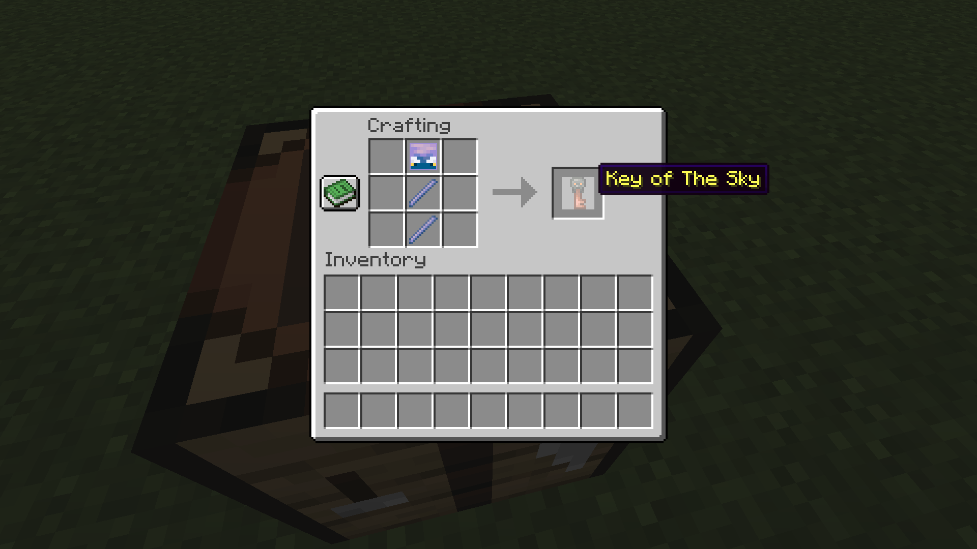 Thumbnail Two breeze rods and one breeze head (rarely dropped from Breeze mobs) can now craft the Key of The Sky!
