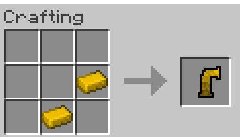 Used 2 Steel Ingots but Different from Pipe Item Recipe