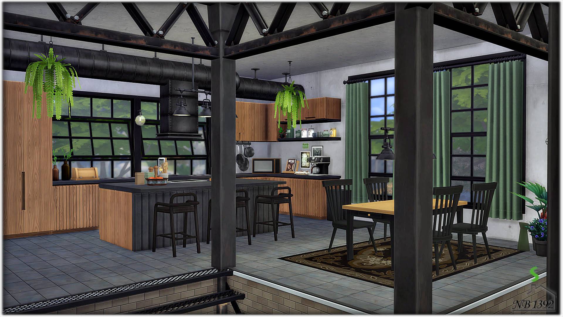 Industrial Apartment - NB1392 - The Sims 4 Rooms / Lots - CurseForge