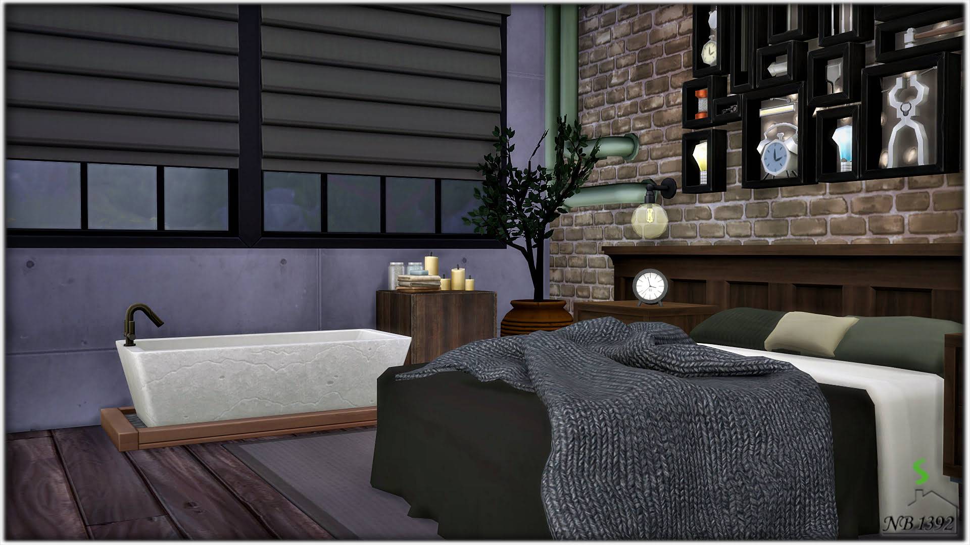 Industrial Bedroom - NB1392 - The Sims 4 Rooms / Lots - CurseForge