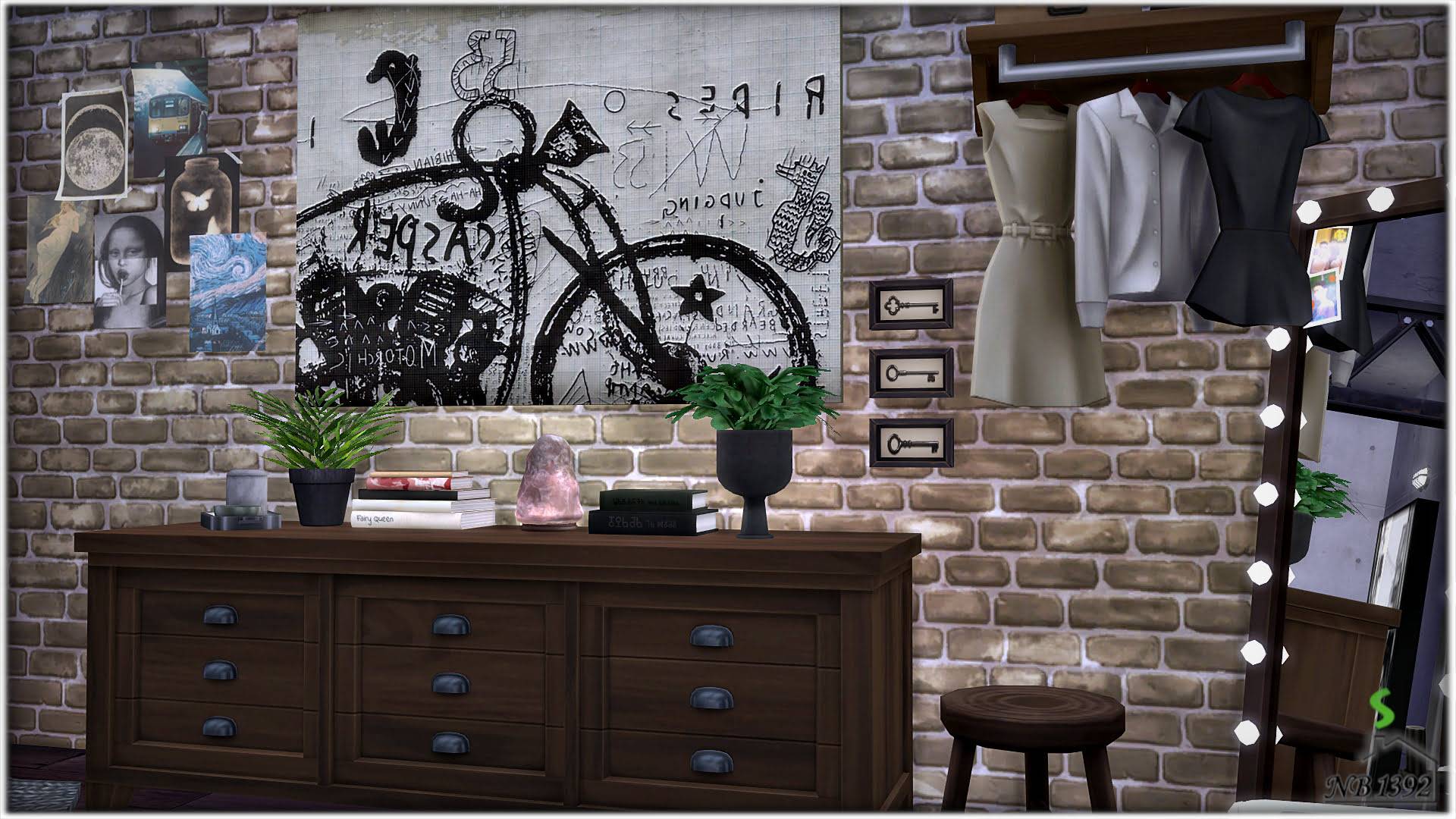 Industrial Bedroom - NB1392 - Screenshots - The Sims 4 Rooms / Lots ...