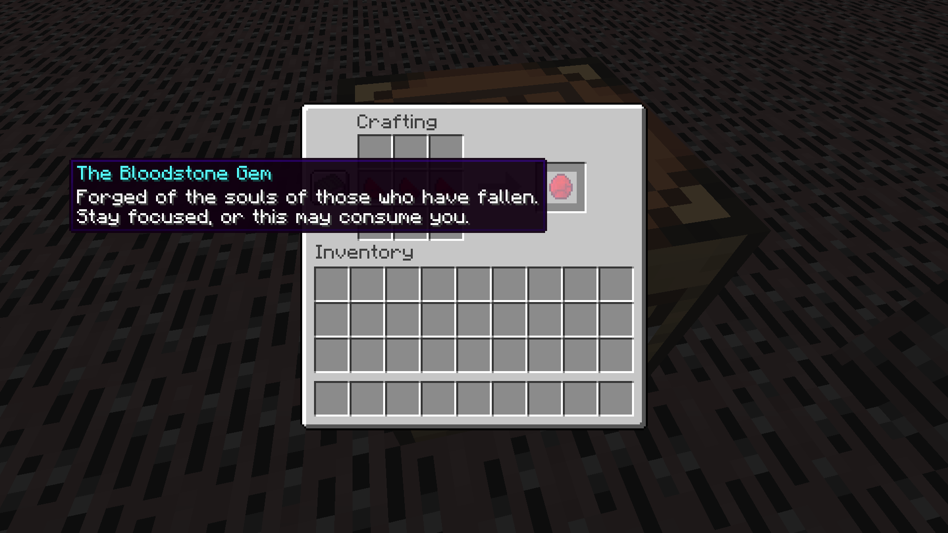 Thumbnail Once you have collected three of these shards, you can craft them to forge The Bloodstone Gem!