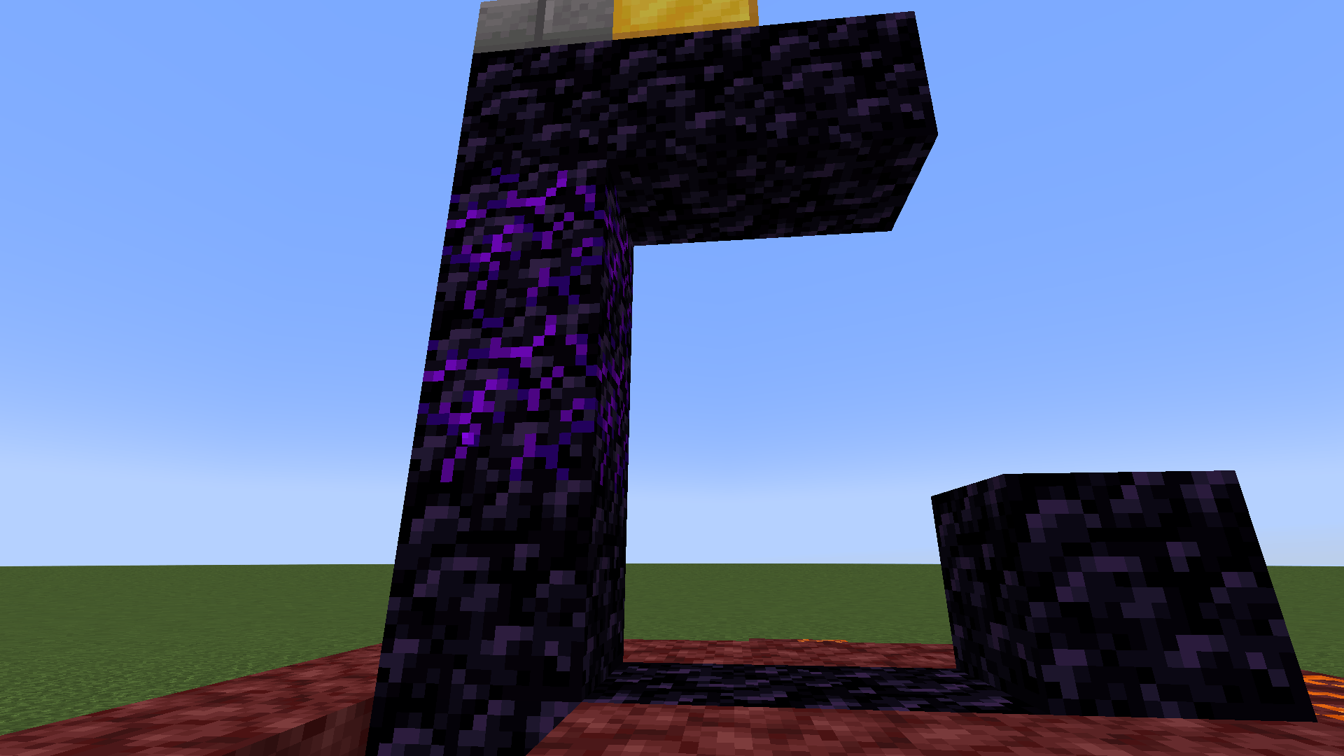Thumbnail Crying obsidian can be rarely found in ruined portals and mined with a diamond pickaxe or above.