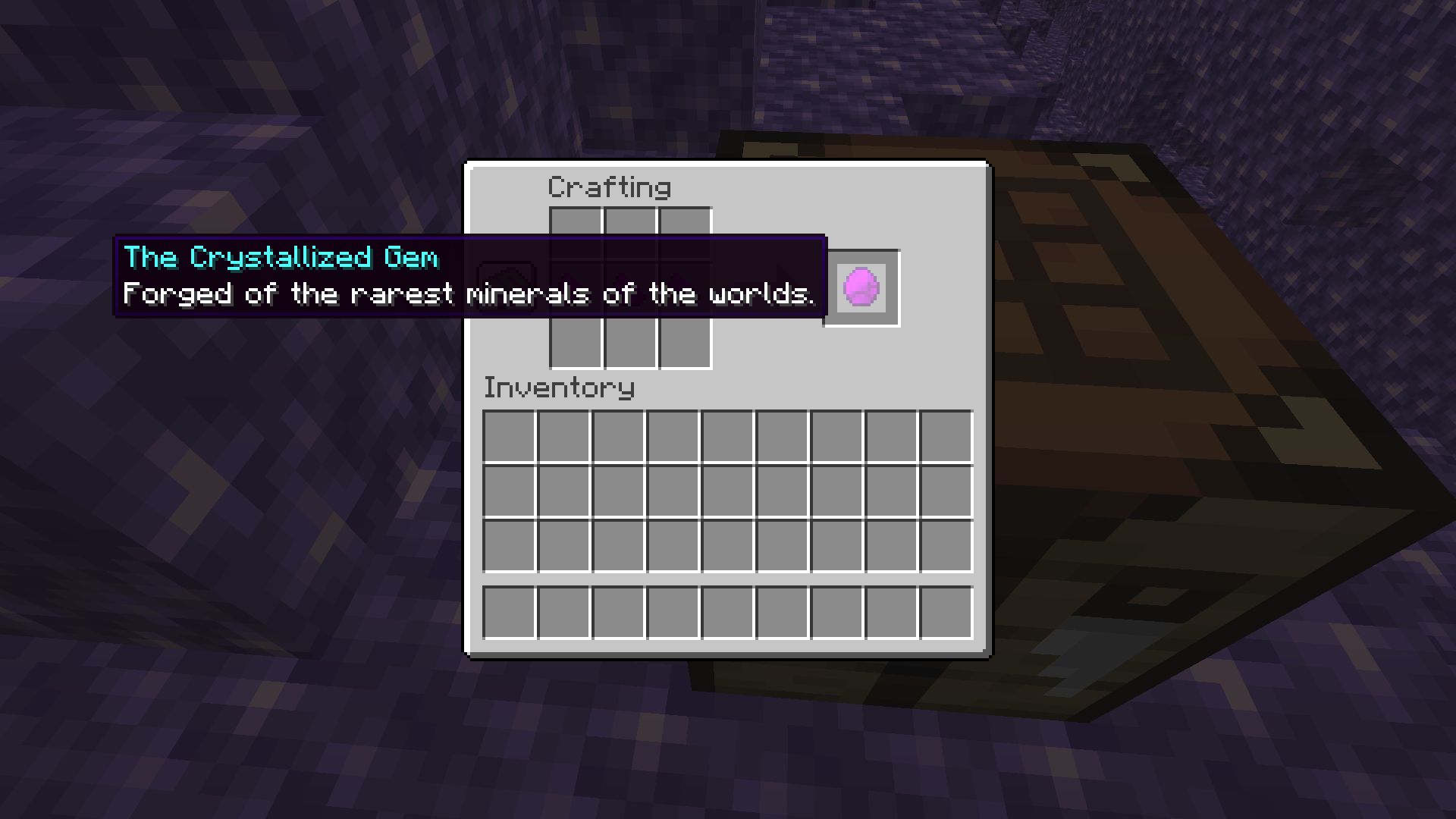 Thumbnail Once you have collected three of these shards, you can craft them to forge The Crystallized Gem!