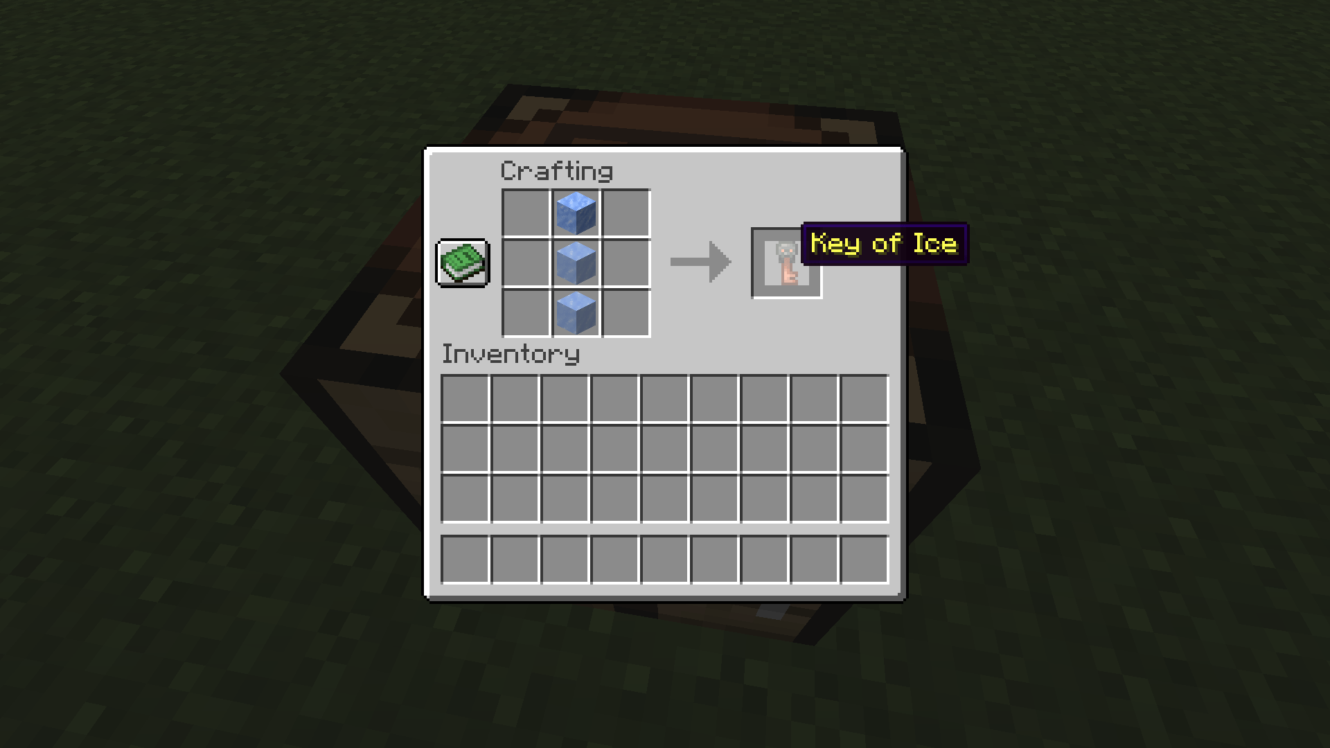 Thumbnail Two ice and one packed ice can now craft the Key of Ice!