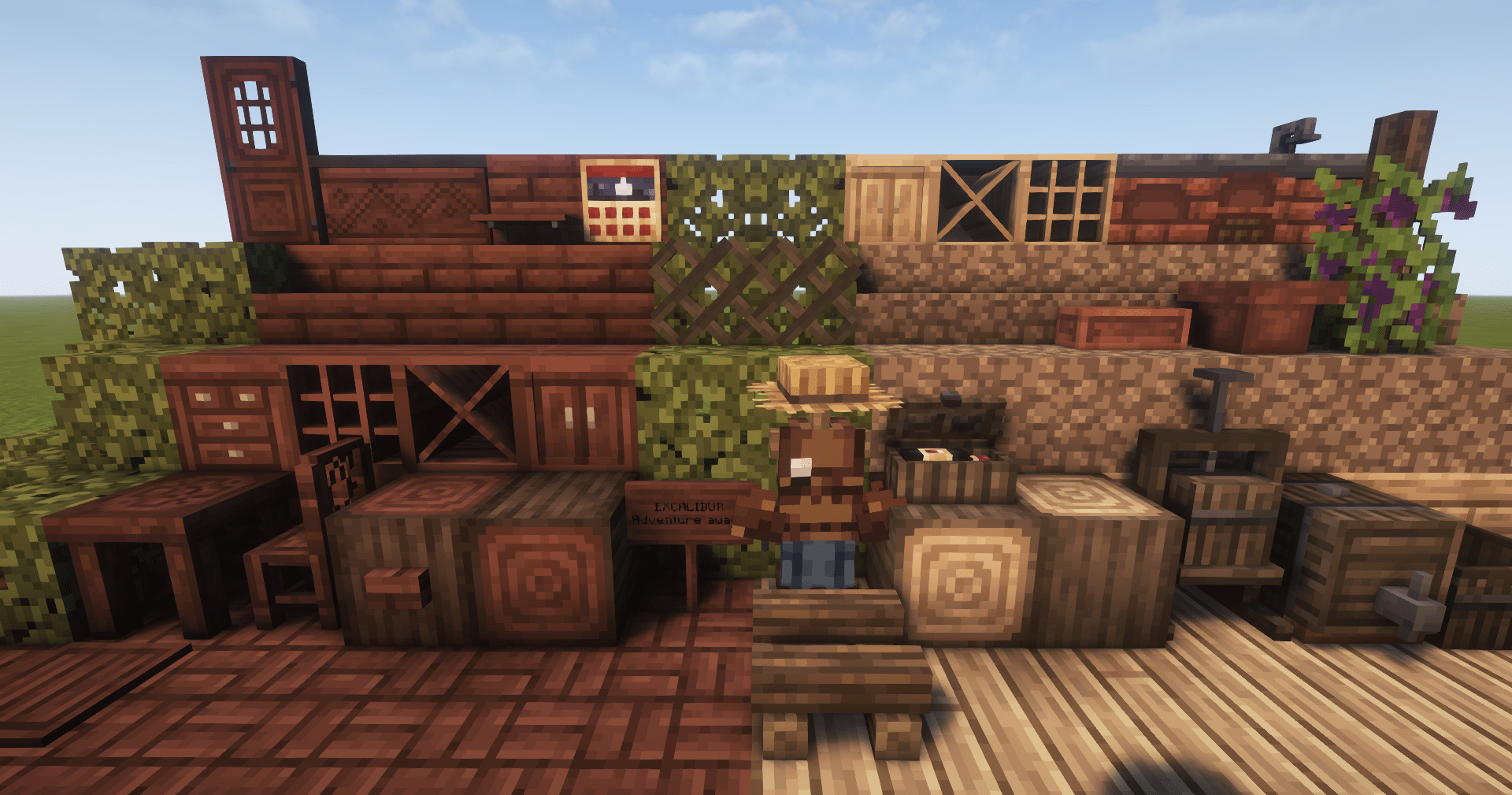 Illustration of enhanced textures