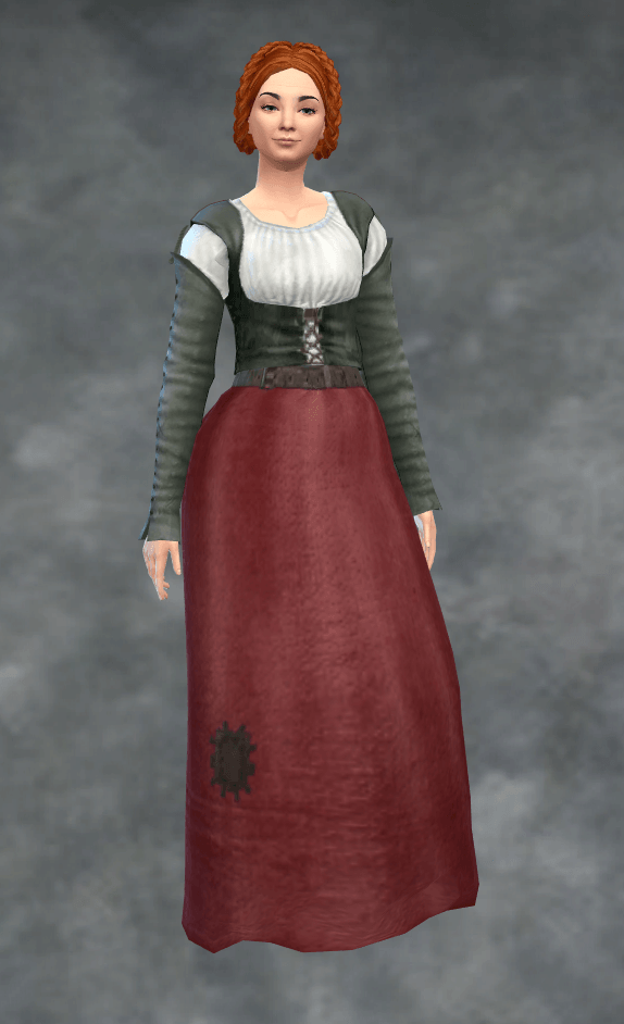 Edited, skirt let down