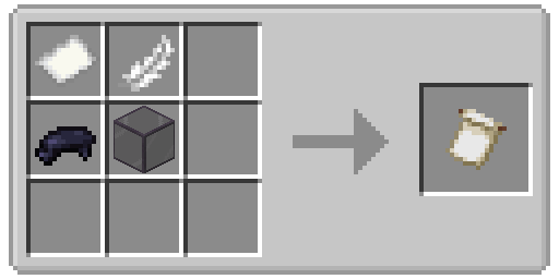 Crafting recipe for the banner pattern.