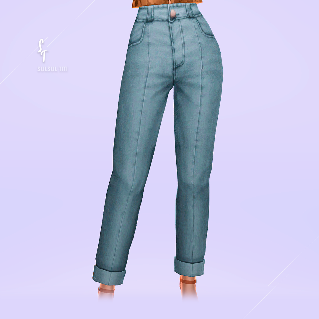 Designer - Antfui Punk Design Double Waist Jeans, image size:1080x1080