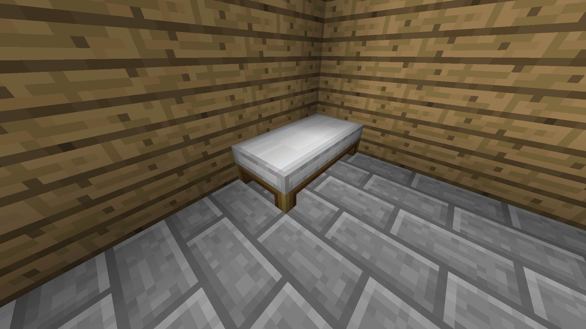 Thumbnail Adding a Mattress brings the bed halfway to completion.