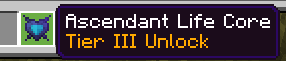 Ascendant Life Core boss reward