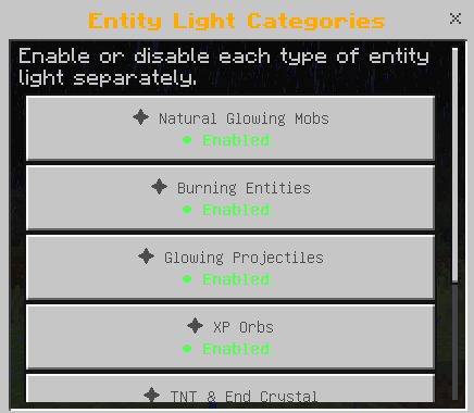 System Dynamic Light — Minecraft Bedrock addon, screenshot 2