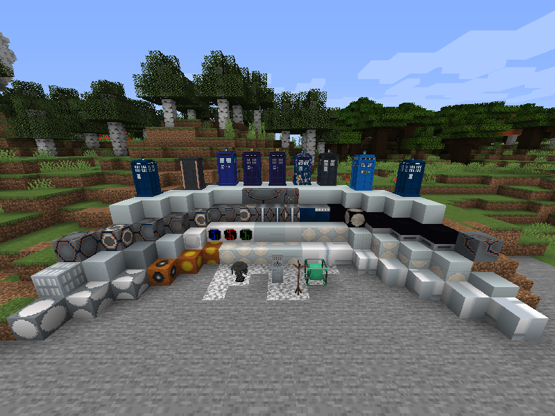 Everything laid out neatly in the style of legacy minecraft texture pack pictures.