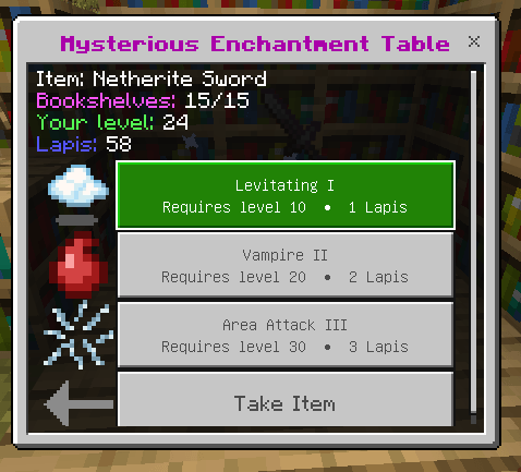 System Enchantments three random offers