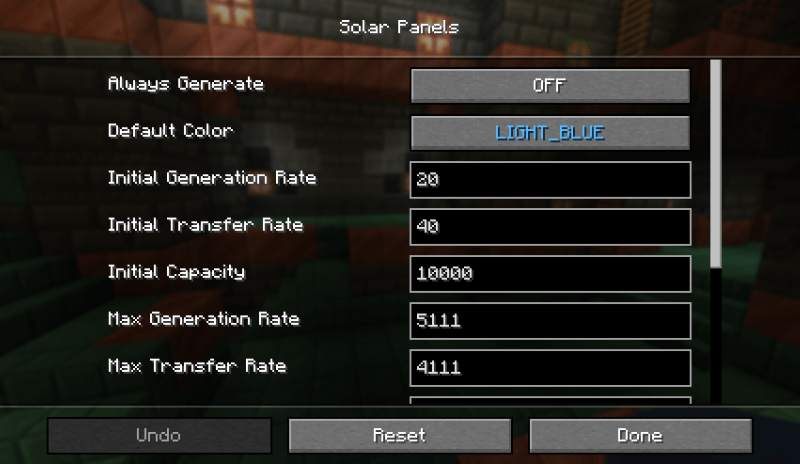 Configuration Screen