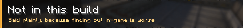 Not in this build
