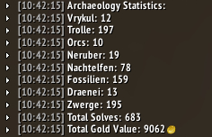 Archaeology Stats Button - World of Warcraft Addons - CurseForge