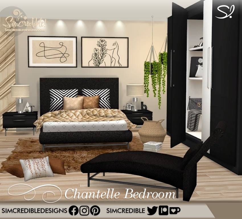 Install Chantelle Bedroom 🛌 - The Sims 4 Mods - CurseForge