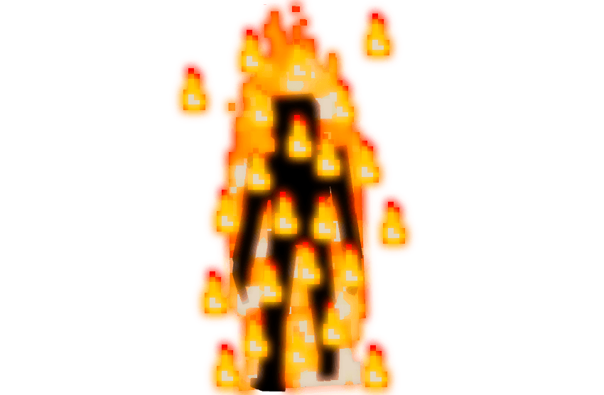 SCP-457 в человеческой форме