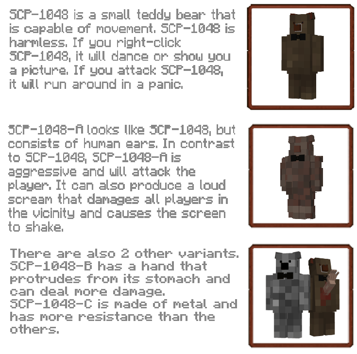SCP-1048, The Builder Bear - Minecraft Mods - CurseForge