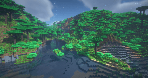 Mountain with underground river