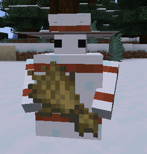 Winter Golem holding wheat