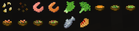 Items as of version 0.1