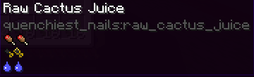 Raw Cactus Juice details