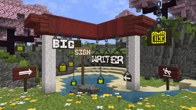 Build showcasing 3 fonts and a few symbols from the mod