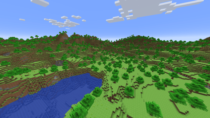 The "Old Overworld," the biome is the "Alpha Plains"